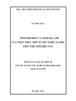 Tính phổ biến và tính đặc thù của nhận thức mới về chủ nghĩa xã hội trên thế giới hiện nay