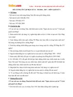 Đề cương ôn tập học kì 2 môn Lịch sử lớp 9 