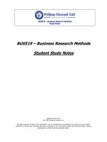 BUsiness research methods 