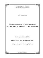 Ứng dụng chương trình VNEN trong dạy học môn Tự nhiên và Xã hội ở Tiểu hoc