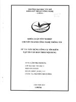 Xây dựng công cụ tìm kiếm tập tin văn bản theo nội dung 