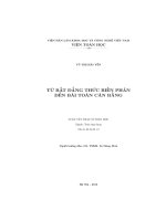 Từ bất đẳng thức biến phân đến bài toán cân bằng (LV thạc sĩ)