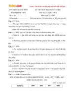 Đề thi học sinh giỏi môn Địa lý lớp 9 Sở GDĐT Quảng Bình năm học 2016  2017 