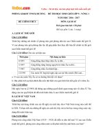 Đề thi học sinh giỏi môn Lịch sử lớp 9 thành phố Hải Dương năm học 2016  2017 vòng 1