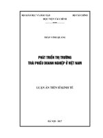 Phát triển thị trường trái phiếu doanh nghiệp ở Việt Nam.