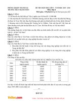 Đề thi học sinh giỏi môn Địa lý lớp 9 trường THCS Thanh Thùy, Thanh Oai năm 2015  2016