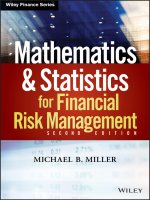 Mathematics and statistics for financial risk management 2e by michael b  miller