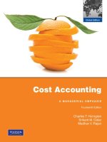 Cost accounting a managerial emphasis 14e charles horngren 