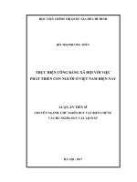 Thực hiện công bằng xã hội với việc phát triển con người ở việt nam hiện nay 