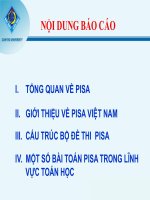 BÁO CÁO PISA  LÍ LUẬN VÀ PP DẠY HỌC MÔN TOÁN  DẠY HỌC THEO THUYẾT DẠY HỌC HIỆN ĐẠI