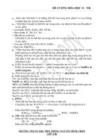 ĐỀ CƯƠNG hóa học 11 HK i