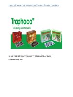 phân tích báo cáo tài chính công ty cổ phần traphaco