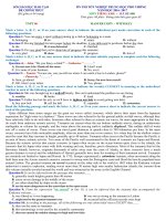 đề ôn thi tốt nghiệp tiếng anh có đáp án