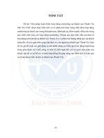 Giải pháp hoàn thiện hoạt động marketing tại khách sạn thanh trà tỉnh trà vinh (tóm tắt - trích đoạn)