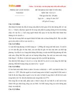 Đề thi khảo sát học sinh giỏi môn Vật lý lớp 9 Phòng GDĐT Tam Đảo, Vĩnh Phúc năm học 2016  2017 