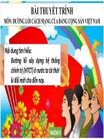 Slide thuyết trình đường lối cách mạng ĐCS Việt Nam