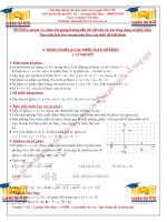 SỐ PHỨC FULL DẠNG THẦY LƯƠNG VĂN HUY