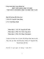 Phát triển nhanh và bền vững khu công nghiệp tỉnh trà vinh đến năm 2020, định hướng 2030 (tóm tắt - trích đoạn)