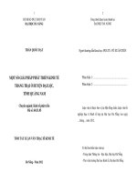 Một số giải pháp phát triển kinh tế trang trại ở huyện Đại Lộc, tỉnh Quảng Nam