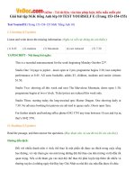 Giải bài tập SGK tiếng Anh lớp 10 TEST YOURSELF E (Trang 153154155) 