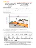 Đề thi học kì 1 môn Địa lý lớp 10 trường THPT Nguyễn Du, TP Hồ Chí Minh năm học 2016  2017 