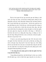 TIỂU LUẬN   xây DỰNG NHÀ nước PHÁP QUYỀN xã hội CHỦ NGHĨA và TRÁCH NHIỆM của QUÂN đội NHÂN dân TRONG TÌNH HÌNH HIỆN NAY