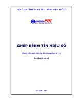 BÀI GIẢNG GHÉP KÊNH TÍN HIỆU SỐ