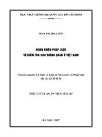Hoàn thiện pháp luật về kiểm tra sau thông quan ở việt nam (tt) 