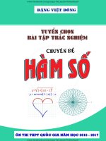 Chuyên đề hàm số thầy Đặng Việt Đông