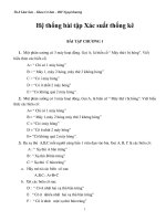 Hệ thống bài tập xác suất thông kê