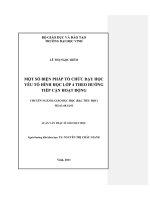 Một số biện pháp tổ chức dạy học yếu tố hình học lớp 4 theo hướng tiếp cận hoạt động