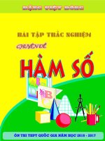 CHUYÊN đề hàm số THEO DẠNG có đáp án