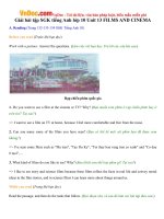 Giải bài tập SGK tiếng Anh lớp 10 Unit 13 FILMS AND CINEMA 
