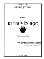 DI TRUYEN HOC đại học sư phạm ĐN
