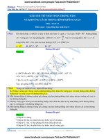 GIẢI CHI TIẾT bài TOÁN TRỌNG tâm về KHOẢNG CÁCH