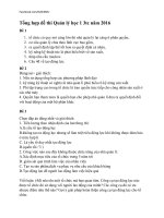 Tổng hợp đề thi quản lý học 1 3tc năm 2016