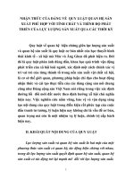 TIỂU LUẬN TRIẾT học   NHẬN THỨC của ĐẢNG về QUAN hệ sản XUẤT PHÙ hợp với TÍNH CHẤT  và TRÌNH độ PHÁT TRIỂN của lực LƯỢNG sản XUẤT QUA các THỜI kỳ