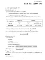 Tổng hợp ngắn gọn lý thuyết hóa THPT 10-11-12