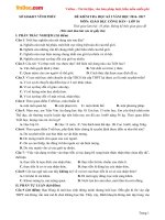 Đề thi học kì 1 môn Giáo dục công dân lớp 10 Sở GDĐT Vĩnh Phúc năm học 2016  2017 