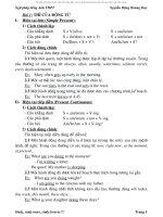 ngữ pháp THPT tiếng anh