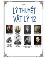 TÓM TẮT LÝ THUYẾT, CÔNG THỨC LÝ 12 ÔN THI TỐT NGHIỆP THAM KHẢO