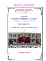 Bài thi vận dụng kiến thức liên môn những chiến sĩ nhí làm tuyên truyền THCS nông trang (autosaved)