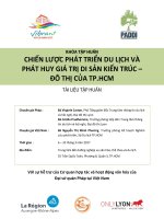 CHIẾN LƯỢC PHÁT TRIỂN DU LỊCH VÀ PHÁT HUY GIÁ TRỊ DI SẢN KIẾN TRÚC – ĐÔ THỊ CỦA TP.HCM