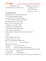 Đề kiểm tra 1 tiết học kì 1 môn Giáo dục công dân lớp 10 trường THPT Nguyễn Trung Trực, An Giang năm học 2016  2017 