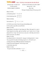 Đề thi thử vào lớp 10 môn Toán Phòng GDĐT Lâm Bình, Tuyên Quang năm học 2017  2018 