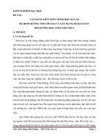 Vận dụng kiến thức toán hình học sơ cấp để định hướng tìm lời giải bài toán cho học sinh giỏi toán THCS 