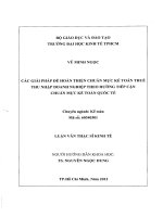 Các giải pháp để hoàn thiện chuẩn mực kế toán thuế thu nhập doanh nghiệp theo hướng tiếp cận chuẩn mực kế toán quốc tế  