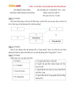 Đề thi học kì 1 môn Lịch sử lớp 10 trường THPT Phạm Văn Đồng, Đăk Nông năm học 2015  2016 