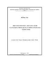Điện toán đám mây  nền tảng Azure và ứng dụng trong quản lý thông tin đất đai tại Bắc Ninh (LV thạc sĩ)