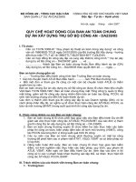 Quy chế An toàn lao động trong thi công xây dựng công trình